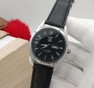 Carrera Calibre 5 - Luxury Swiss Watch With Leather Strap Mens Watch Wrist Watch | Best Quality Men Watch | Best Quality Analog Watch For Men - Without Box - Smart Essential