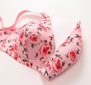 Printed Soft Cotton Padded Bra - Smart Essential
