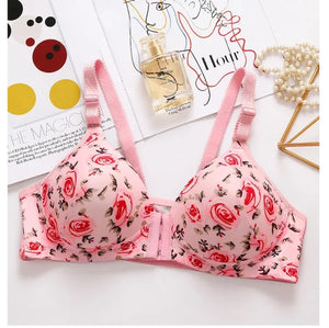Printed Soft Cotton Padded Bra - Smart Essential
