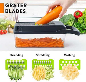 16-in-1 Vegetable Cutter – Multifunctional Chopper & Mandoline Slicer - Smart Essential
