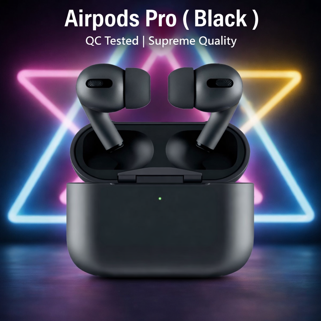 Apple AirPods Black Special Edition (2nd Generation) with Active Noise Cancellation – Seamless Wireless Audio (With Box) - Smart Essential