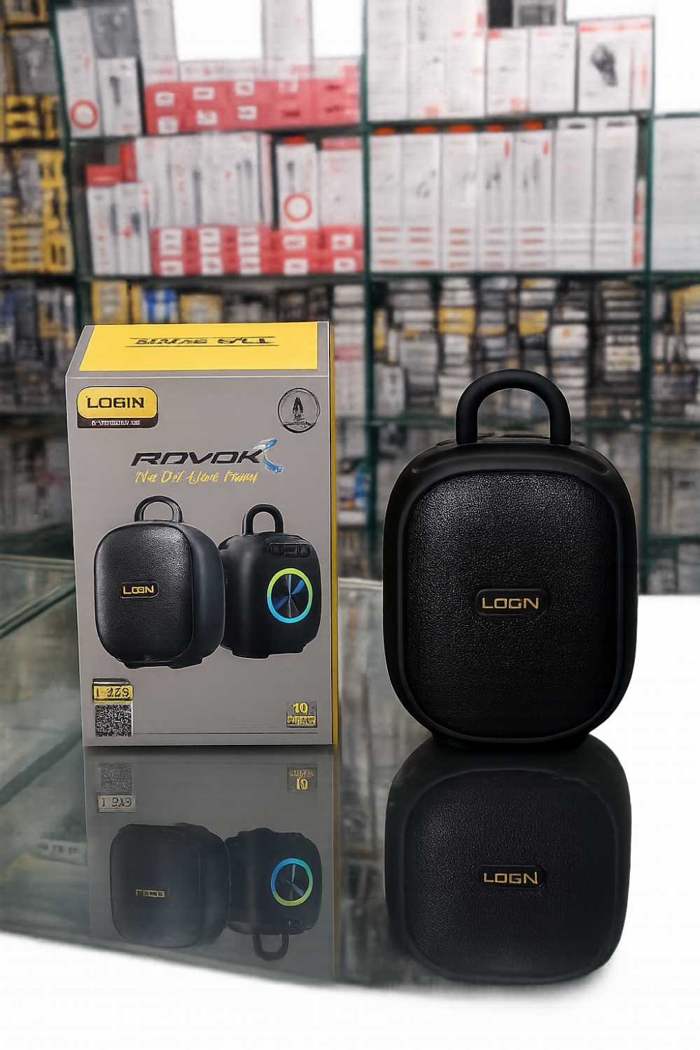 LOGIN ROVOK L-273 Portable Wireless Bluetooth Speaker 10W | Deep Bass | USB, AUX & FM Radio - Smart Essential