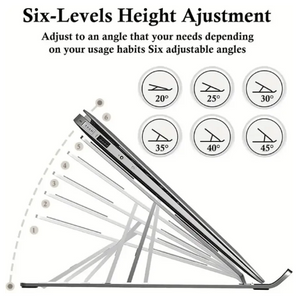 Adjustable Laptop Stand Folding Portable Bracket for Desk & Office - Smart Essential