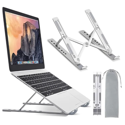 Adjustable Laptop Stand Folding Portable Bracket for Desk & Office - Smart Essential