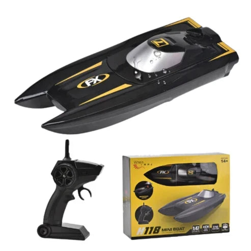 Remote Control Boat - High-Speed Surfer Racing Speedboat Toy For Kids - Smart Essential