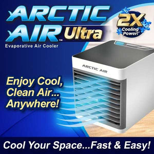 Arctic Air Pure Chill Evaporative Air Cooler By Ontel - Powerful 3-Speed Personal Space Cooler, Quiet, Lightweight And Portable For Bedroom, Office, Living Room & More - Smart Essential
