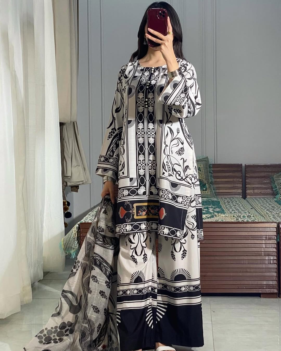 Lawn Printed Dress for Women's - Smart Essential