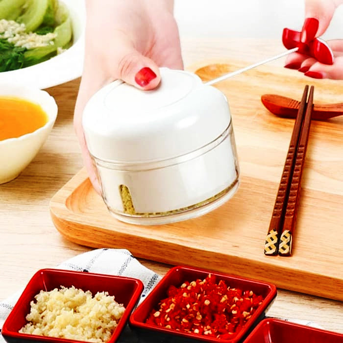 Mini Powerful Meat Grinder Hand-power Food Chopper Mincer Mixer Blender Chop Meat Fruit Vegetable Nuts Shredder - Smart Essential