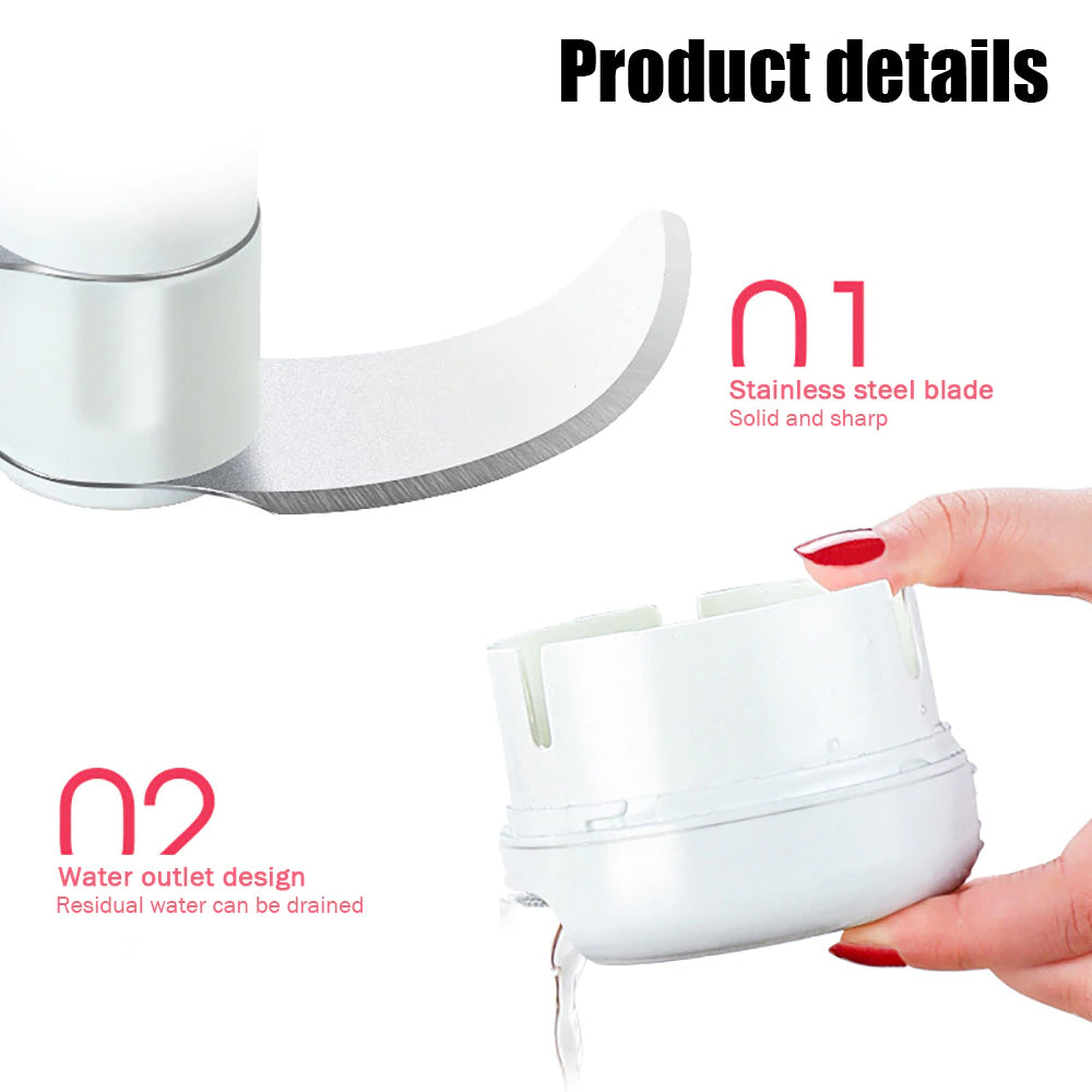 Mini Powerful Meat Grinder Hand-power Food Chopper Mincer Mixer Blender Chop Meat Fruit Vegetable Nuts Shredder - Smart Essential