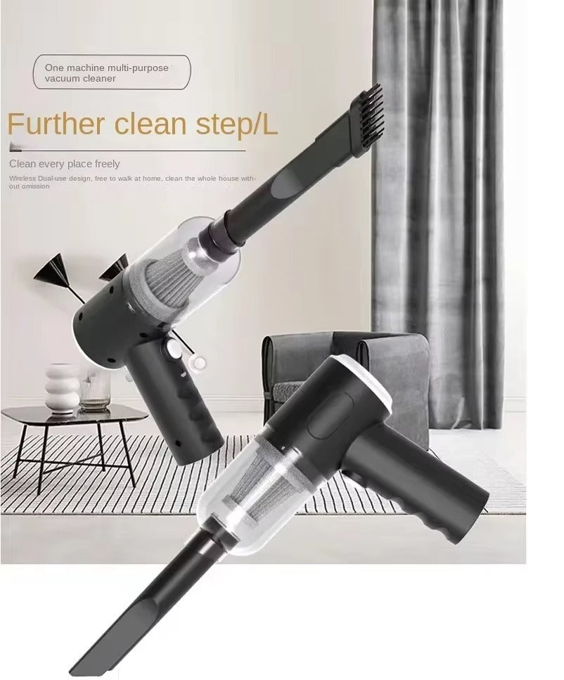 3-in-1 Portable Handheld Cordless Vacuum Cleaner | High Power Suction & Air Blower | USB Rechargeable Mini Vacuum for Car, Home & Keyboard - Smart Essential