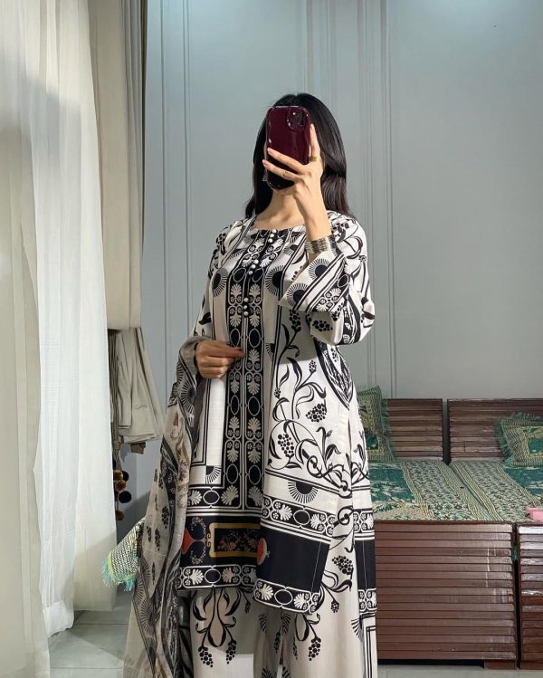Lawn Printed Dress for Women's - Smart Essential