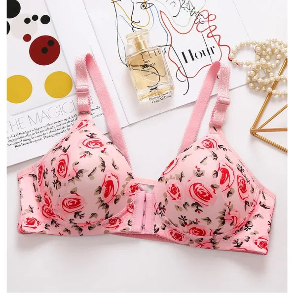 Printed Soft Cotton Padded Bra - Smart Essential
