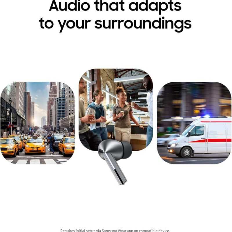 Samsung Galaxy Buds 3 Pro Black | ANC Wireless Bluetooth Earbuds | Adaptive AI Sound - Smart Essential