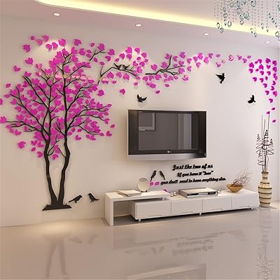 3D Large Couple Tree Wall Sticker Crystal Acrylic Pakistan | Ubuy - Smart Essential