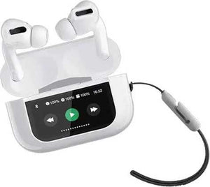 A9 Pro Wireless Earbuds White Bluetooth 5.3 HD Stereo Sound TWS - Smart Essential