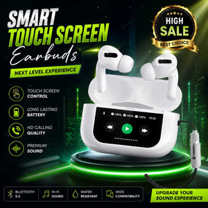 A9 Pro Wireless Earbuds White Bluetooth 5.3 HD Stereo Sound TWS - Smart Essential
