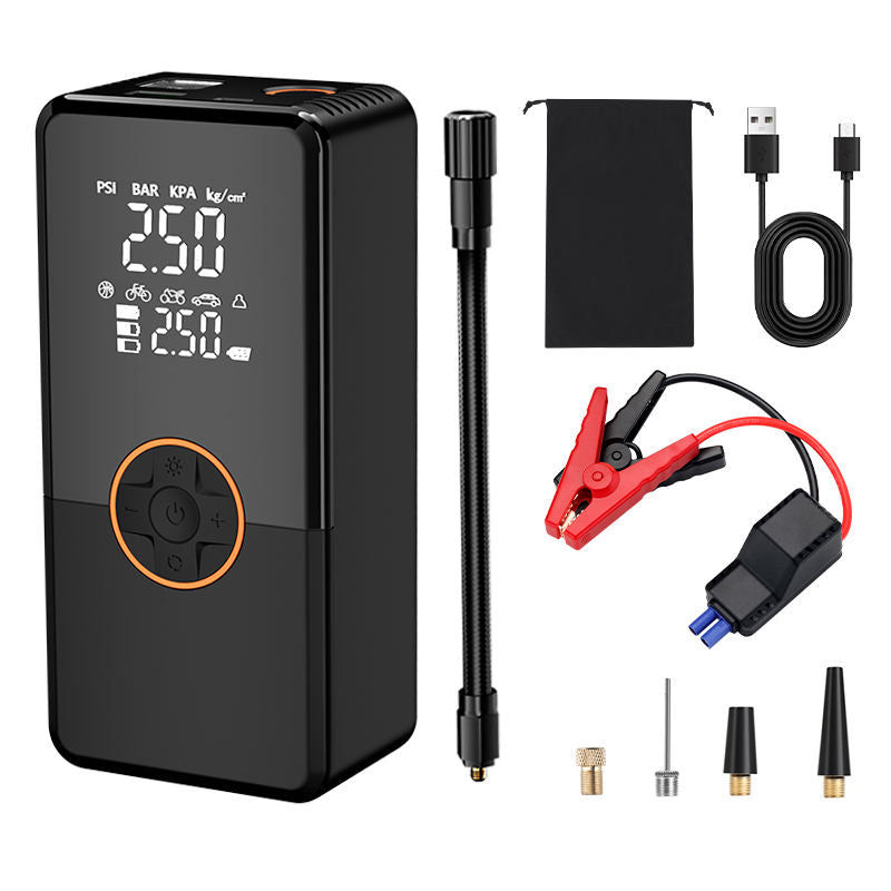 Car Jump Starter Power Bank | 8000mAh | 500A Peak | Air Compressor | LED Light | Portable Emergency Booster - Smart Essential