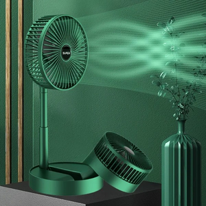 Folding Telescopic Floor Fan Summer Silent Desktop Direct Electric Fan For Office Bedroom School (random Color ) - Smart Essential