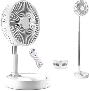 Folding Telescopic Floor Fan Summer Silent Desktop Direct Electric Fan For Office Bedroom School (random Color ) - Smart Essential