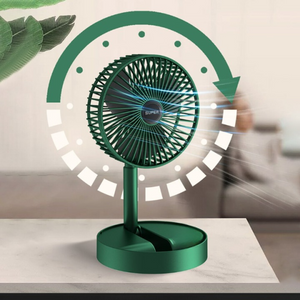 Folding Telescopic Floor Fan Summer Silent Desktop Direct Electric Fan For Office Bedroom School (random Color ) - Smart Essential