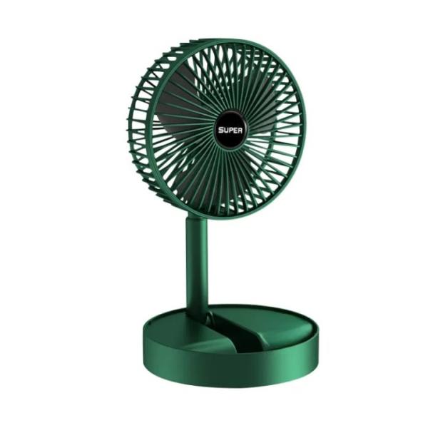 Folding Telescopic Floor Fan Summer Silent Desktop Direct Electric Fan For Office Bedroom School (random Color ) - Smart Essential