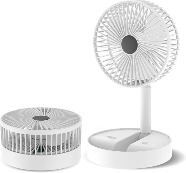 Folding Telescopic Floor Fan Summer Silent Desktop Direct Electric Fan For Office Bedroom School (random Color ) - Smart Essential