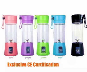 Juicer Blender 6 Blades USB Portable 380ml Mini Fruit Bottle Juicer Small Blender - Smart Essential