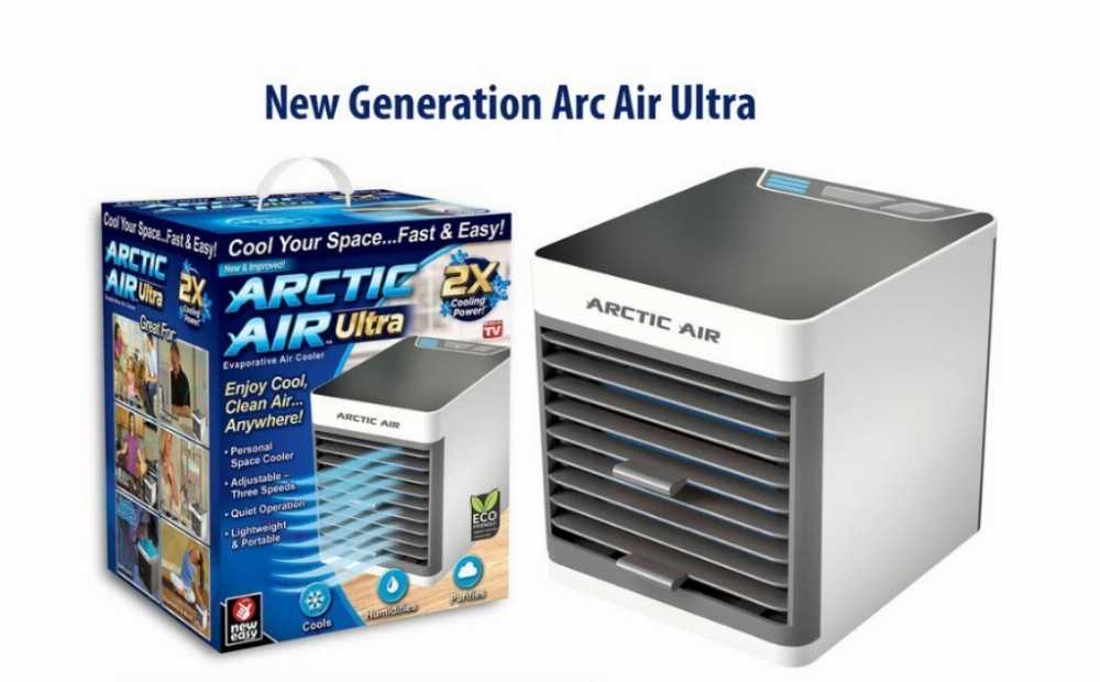 Arctic Air Pure Chill Evaporative Air Cooler By Ontel - Powerful 3-Speed Personal Space Cooler, Quiet, Lightweight And Portable For Bedroom, Office, Living Room & More - Smart Essential