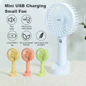 Mini Portable Handheld Fan | Usb Rechargeable Fan - Smart Essential